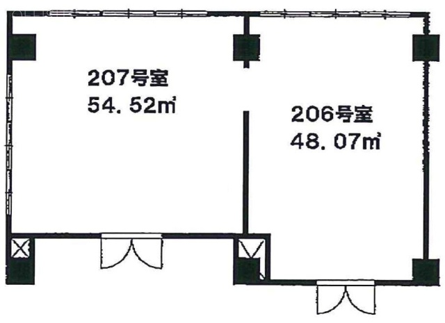 清水ビル206 間取り図