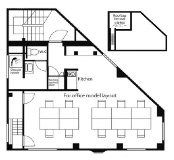 WORK&HOUSE水道橋5F 間取り図