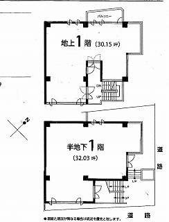 クレールミキビル1F 間取り図