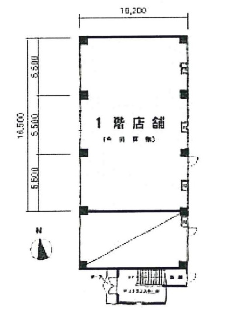 エステート北野ビル1F 間取り図