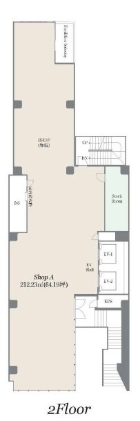 ブランエスパ銀座2F 間取り図