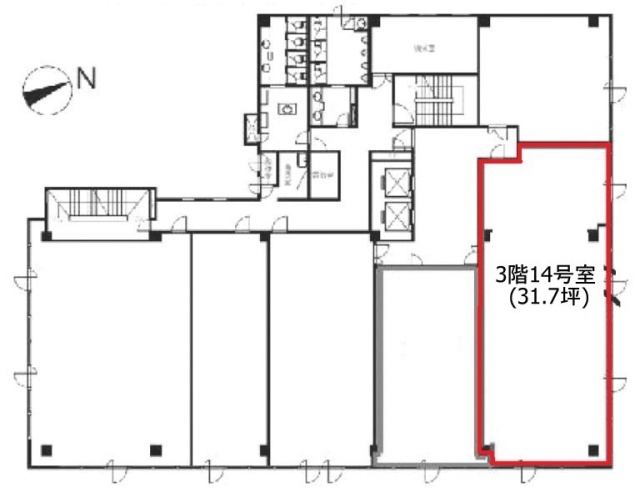 船橋本町プラザビル14 間取り図