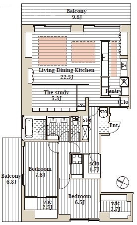 THE SCAPEビル301 間取り図