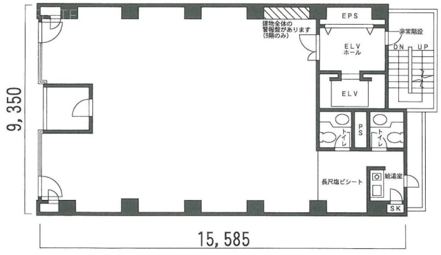 銀座UKビル9F 間取り図