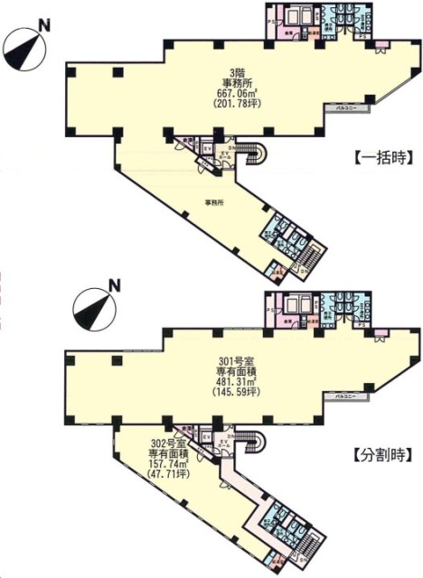 サンサーラ東山ビル301 間取り図