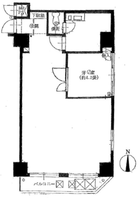 ロジマン御苑503 間取り図