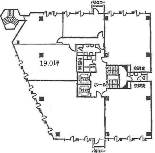 銀座8丁目10番ビルC2 間取り図