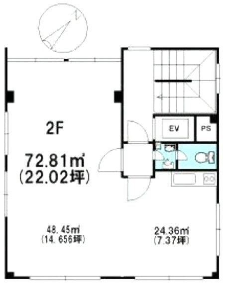 三輝ビル2F 間取り図