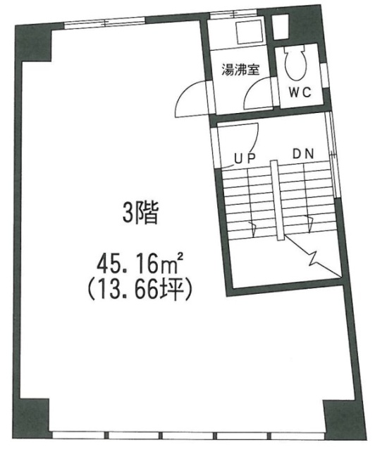 中山ビル3F 間取り図