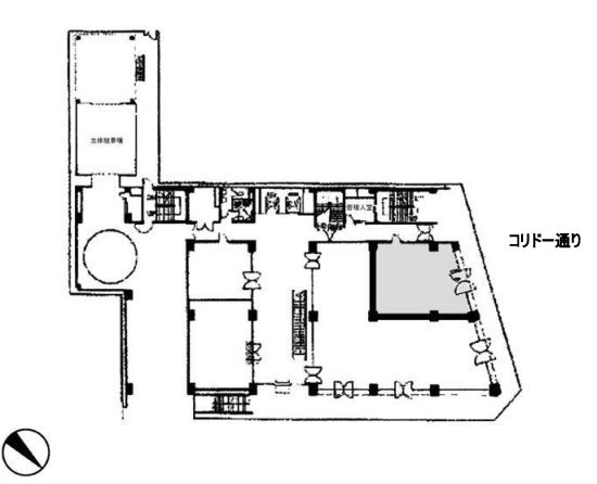 コリドースクエア銀座7丁目105 間取り図