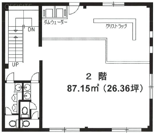 新吉本店ビル2F 間取り図