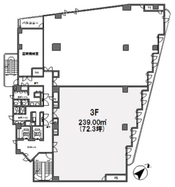 新大塚プラザ3F 間取り図