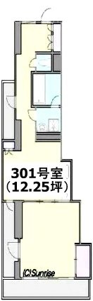 エムズガーデン西新宿ビル301 間取り図