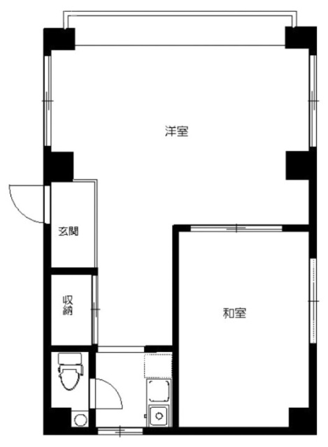 野尻マンション202 間取り図