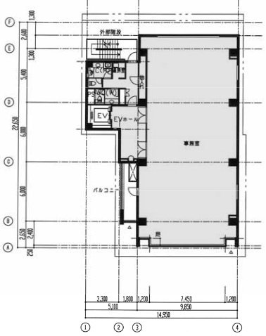 西新橋安田ユニオンビル7F 間取り図