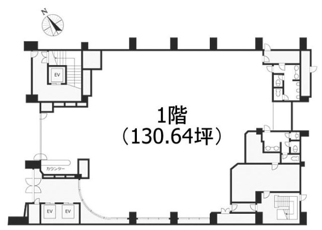 大島2号館1F 間取り図