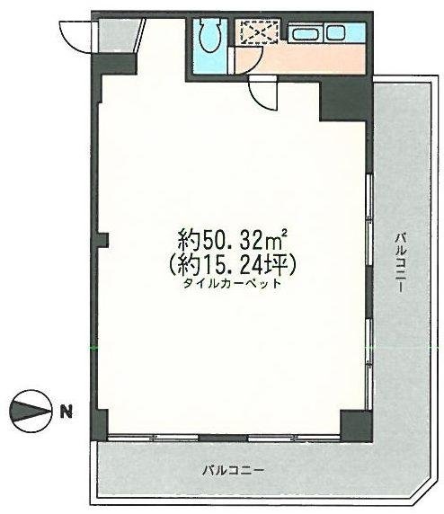 新宿ダイカンプラザシティⅡビル303 間取り図