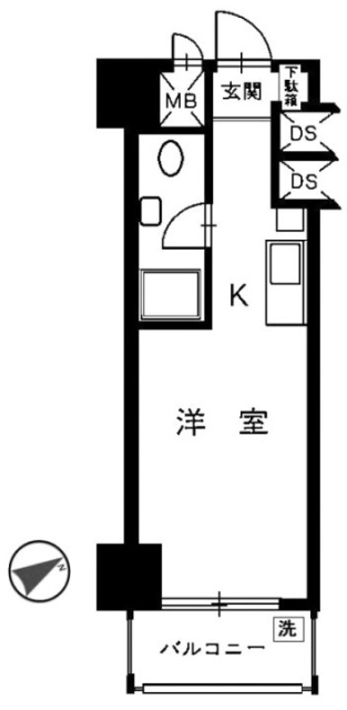 神田永谷マンション505 間取り図