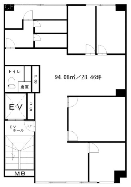 三清会館ビル4F 間取り図