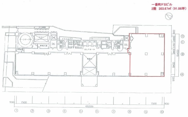 一番町FSビル2F 間取り図