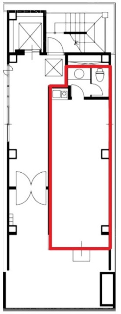 茅場町サウスビルディング1F 間取り図