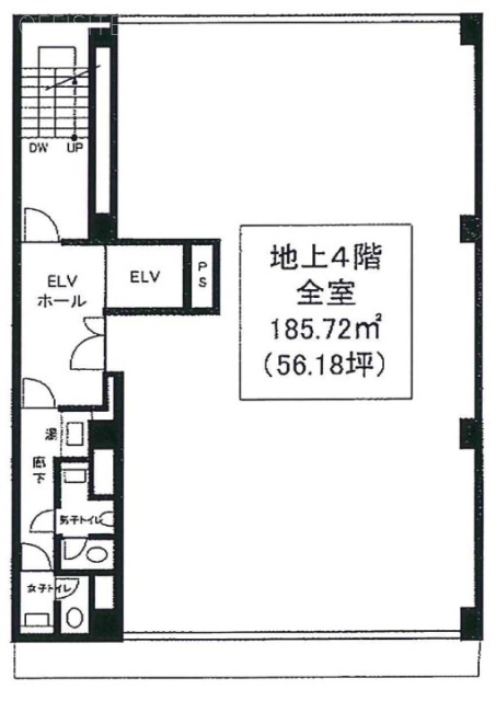 サンライズ蒲田ビル4F 間取り図