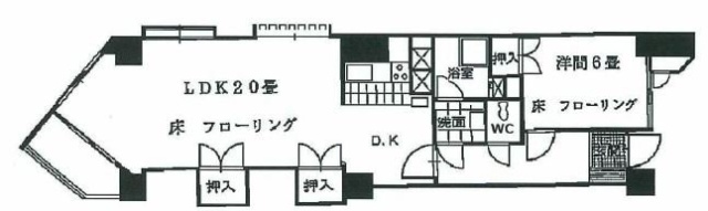 千駄ヶ谷フラワーマンション403 間取り図