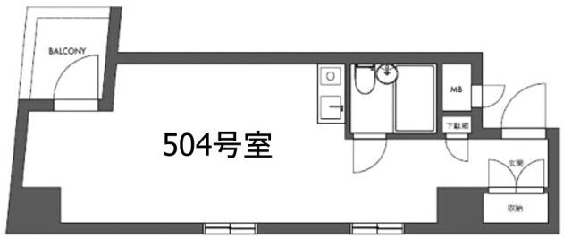 ライオンズマンション小川恵比寿504 間取り図