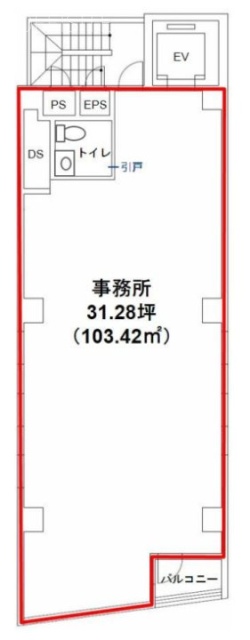 藤和宮益坂ビル5F 間取り図