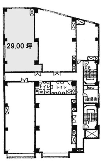 芝ロイヤルビル204 間取り図