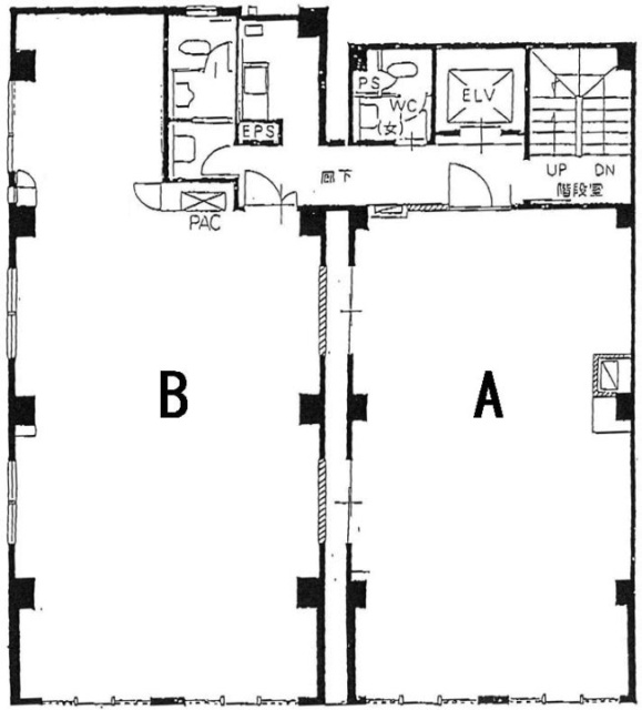 登亭京橋ビル4F 間取り図