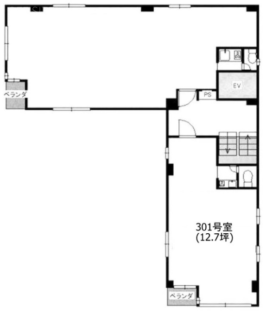 岩崎ビル301 間取り図