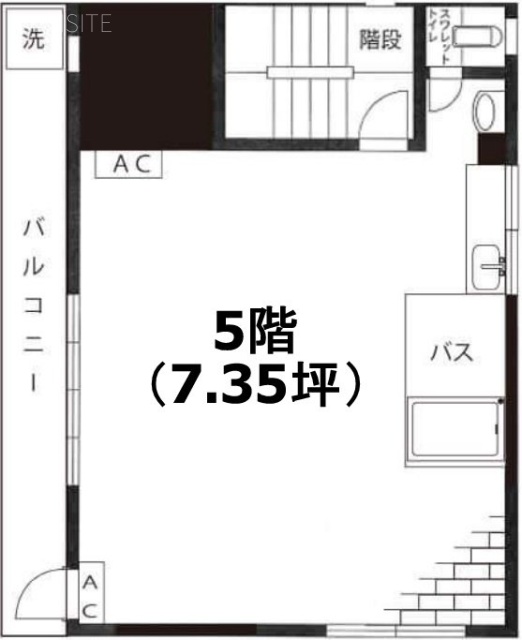 佐俣ビル5F 間取り図