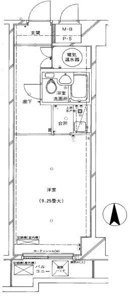 グランドメゾン三田ビル208 間取り図