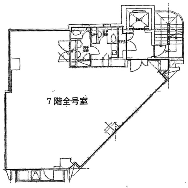 JR中野北口富士ビル7F 間取り図