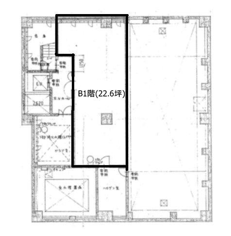 浅野(新館)ビルB1F 間取り図