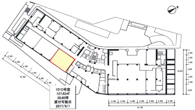 新霞が関ビルディング101C 間取り図