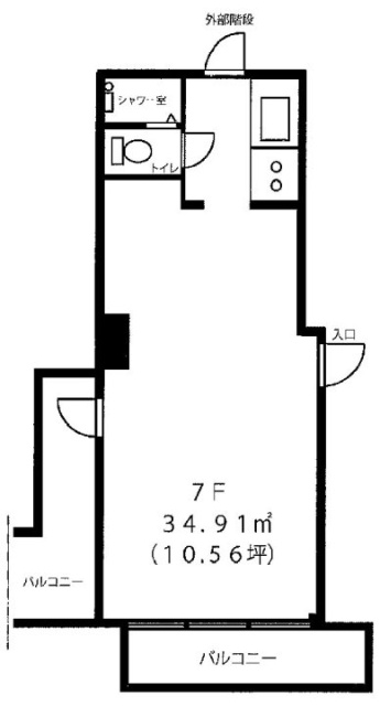 相模屋第2ビル7F 間取り図