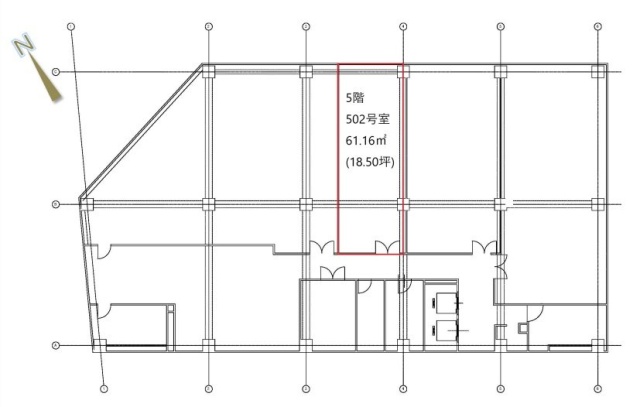 横浜尾上町ビルディング502 間取り図