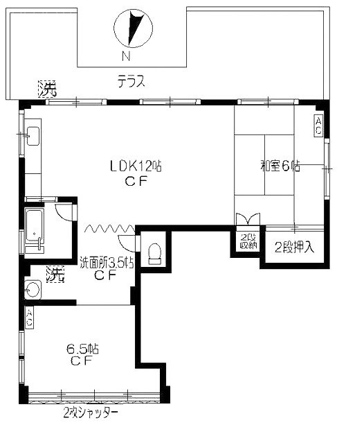 グリーンヒルノックビル101 間取り図