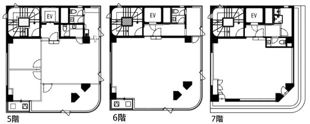 THE CORNER 日本橋 east5F～7F 間取り図