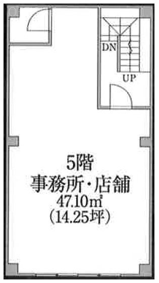 浅草1丁目ビル5F 間取り図