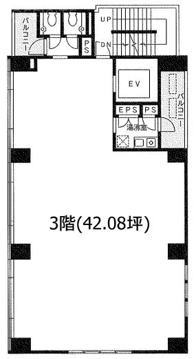 サンライズ長井ビル3F 間取り図