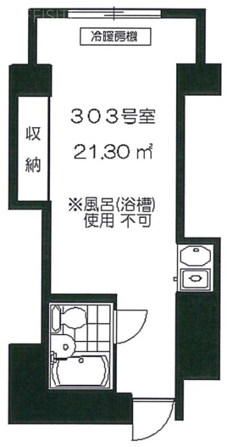 ビジデンス千駄ヶ谷303 間取り図