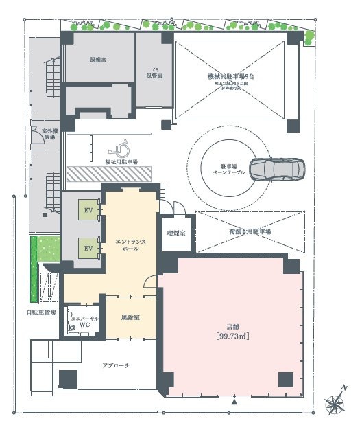 O-PLACE日本橋人形町1F 間取り図
