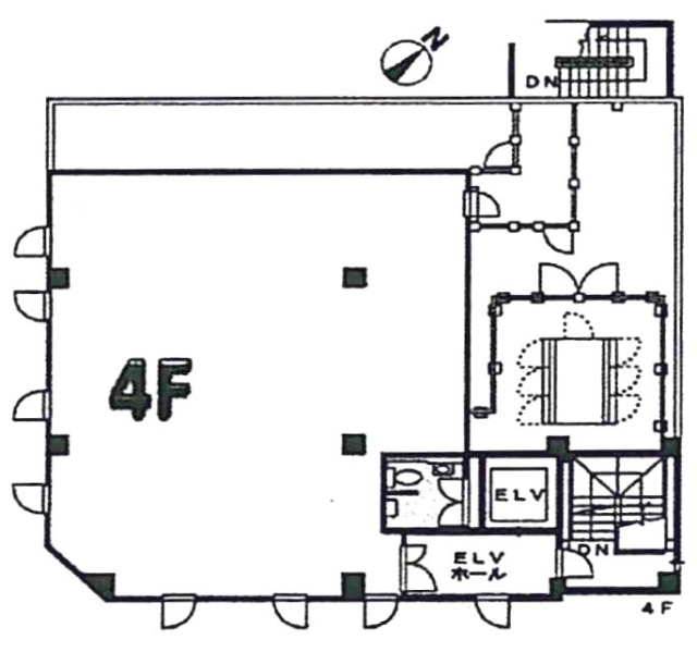 西八TKビル4F 間取り図