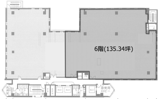 白雉子ビル6F 間取り図