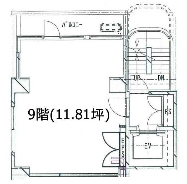 ACN虎ノ門イーストビル9F 間取り図