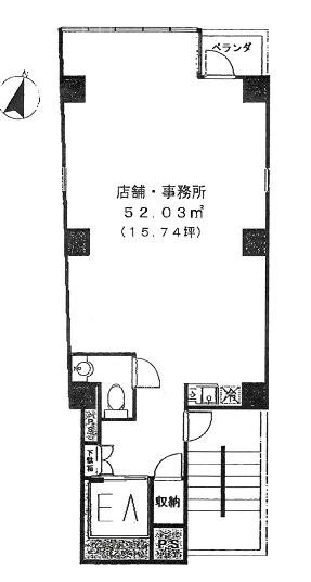 恵比寿ファーストビル4F 間取り図