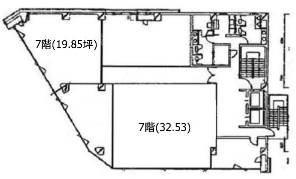 シンテイ千葉ビル7F 間取り図